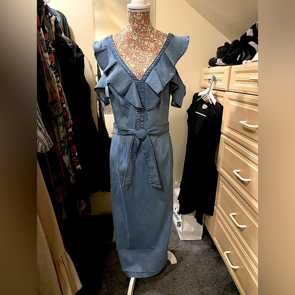 INC denim dress NWT